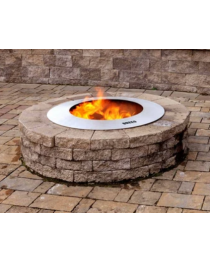 ZENTRO STAINLESS STEEL 32"  FIRE PIT WITH LID